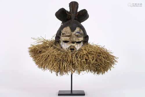 AFRIKA KONGO / KWANGO provincie goed oud masker (b…