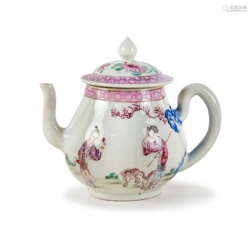 A CHINESE FAMILLE ROSE TEAPOT