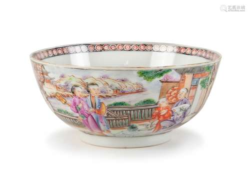 CHINESE FAMILLE ROSE MANDARIN BOWL