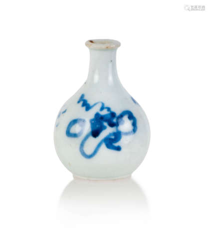 BLUE AND WHITE WATER DROPPER BOTTLE