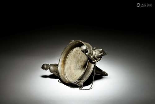 BRONZE CAST 'CHILDREN' LANTERN