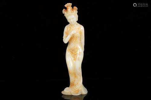 JADE CARVED 'LADY' FIGURE