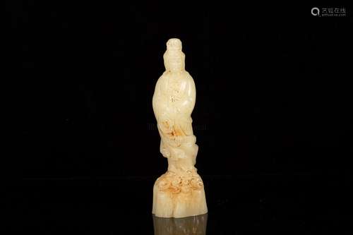 A JADE CARVING OF GUANYIN