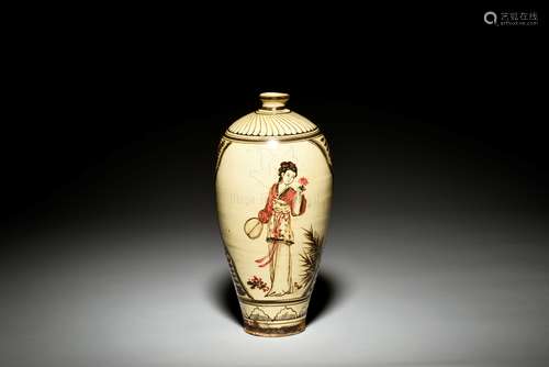 CIZHOU WARE 'BEAUTY' VASE