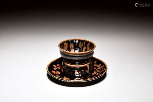 CIZHOU WARE CUP AND SAUCER