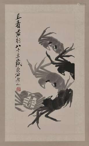 QI BAISHI (1864-1957), CRABS