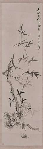 ZHANG DAQIAN (1899-1983), BIRD AND FLOWER