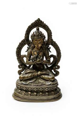 Buddha Vajrayana en asana du lotus, China, Tibet, …