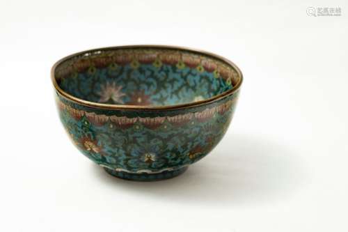Large cloisonné enamel bowl, China, 19th century \n…