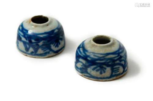 Pair of brush rinsing bowls (Taibo), China, 17th c…