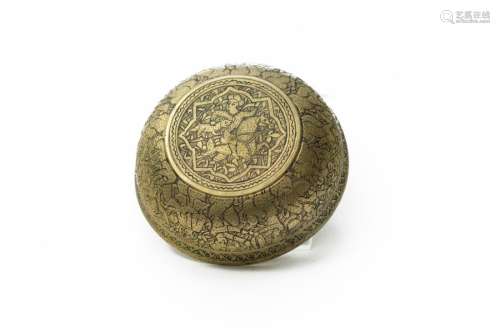 Small bowl, Mughal India Persia \nCarved with hunti…