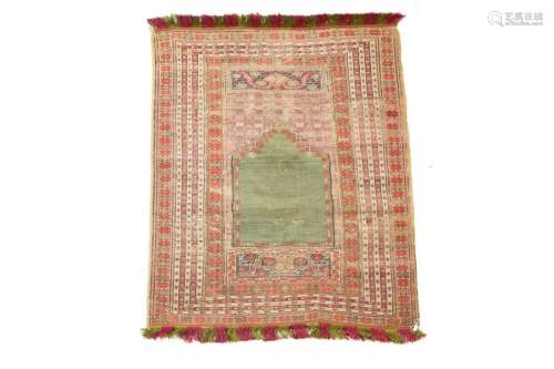 Ghiordes rug, Anatolia, ca. 1800 \nGreen ground, de…
