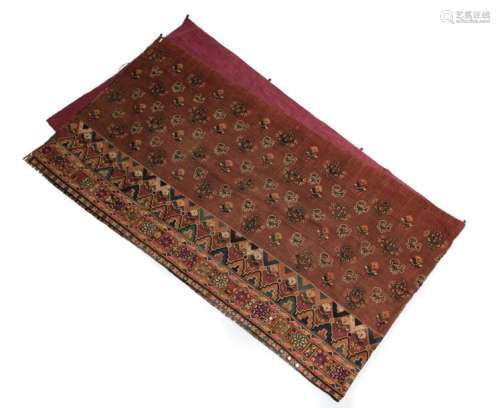 Rajasthan textile strip, ca. 1900, Kutsch \nBrick r…
