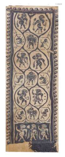 Coptic tapestry panel, Egypt, 7th 9th century \nDan…