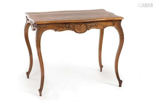 Centre table \nCarved walnut, Louis XV style \n77 x …