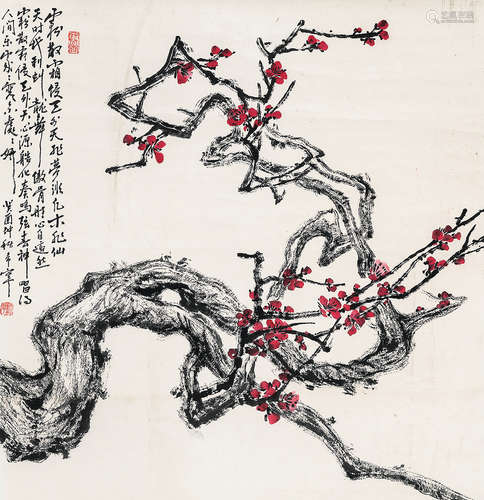 于希宁（1913～2007） 梅花 镜心 设色纸本