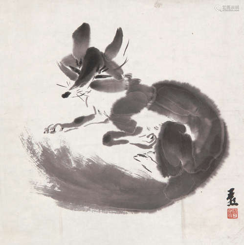 李燕（b.1943） 狐狸 镜心 水墨纸本