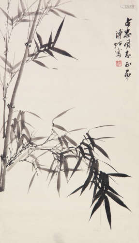 溥佐（1918～2001） 竹子 镜心 水墨纸本