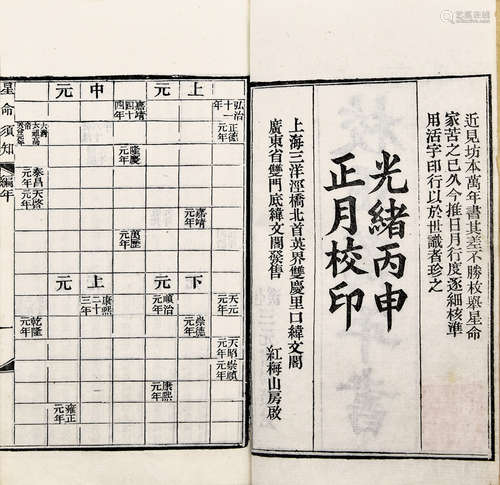 清木活字本 校正万年书 1册 白纸 线装