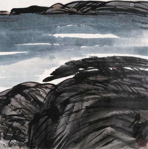 林风眠（1900～1991） 山水 镜心 设色纸本