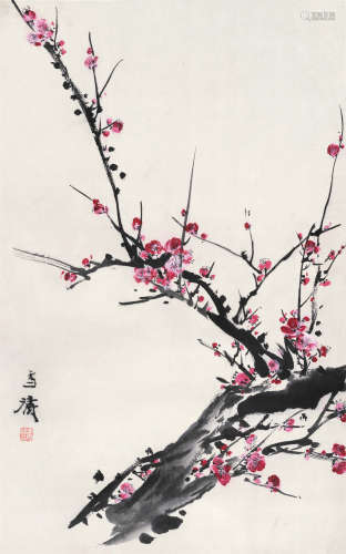 王雪涛（1903～1982） 红梅 镜心 设色纸本