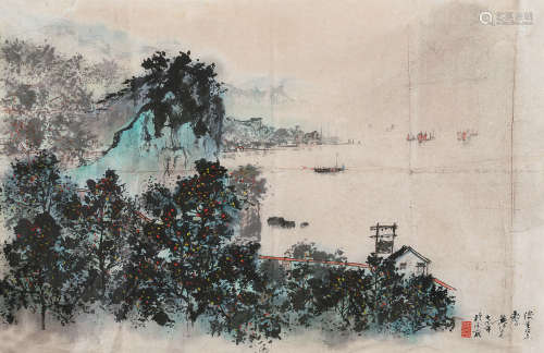 黄纯尧（1925～2007） 1974年作 山水 镜心 设色纸本