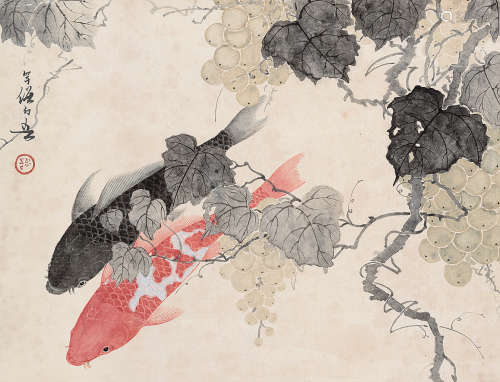 黄幻吾（1906～1985） 锦锂 立轴 设色纸本