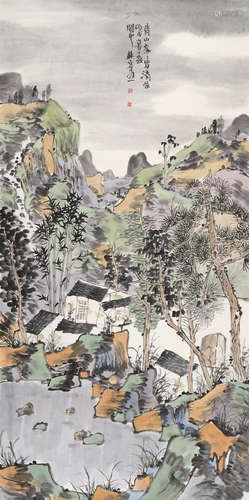 林容生（b.1958） 2006年作 青山处处皆清凉 立轴 设色纸本