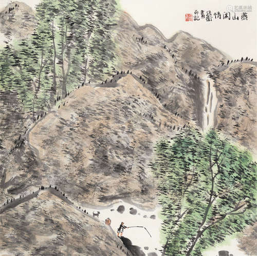 赵卫（b.1957） 燕山闲情 立轴 设色纸本