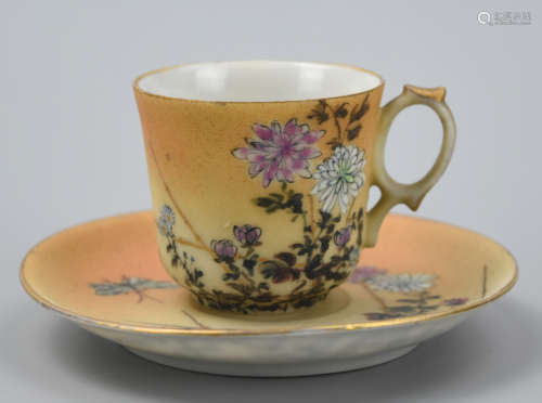 Japanese Set of Tea Cup & Saucer,19th C.