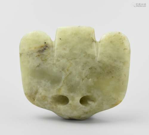 Chinese Archatic Jadeite Pendadnt, Possilbe 12th C