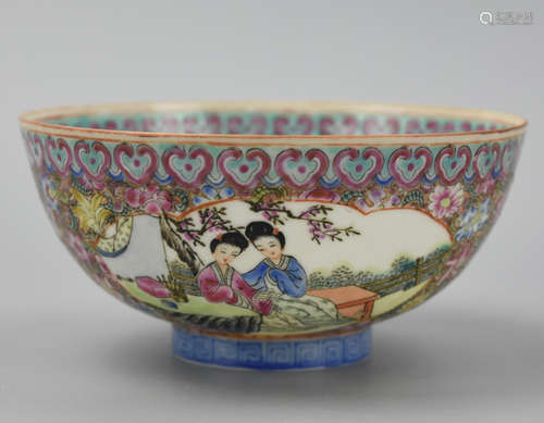 Chinese Egg Shell Canton Glaze Bowl,ROC Period