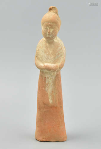 Chinese Ceramic Figure of a Woman,Han Dynasty