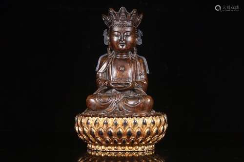 Qing dynasty chenxiang wood guanyin buddha