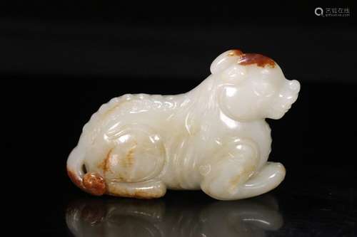 Qing dynasty hetian jade rui beast