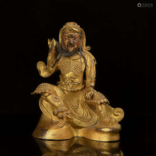 A Chinese Gilt Bronze Figure of Buddha