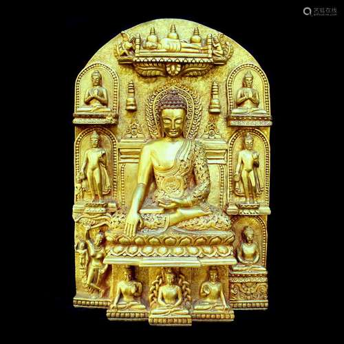 A Chinese Gilt Bronze Figure of Buddha