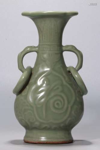 A Chinese Celadon Glazed Porcelain Vase