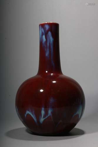 A Chinese Flambe Glazed Porcelain Vase