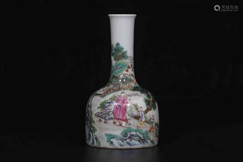 A Chinese Famille-Rose Porcelain Vase