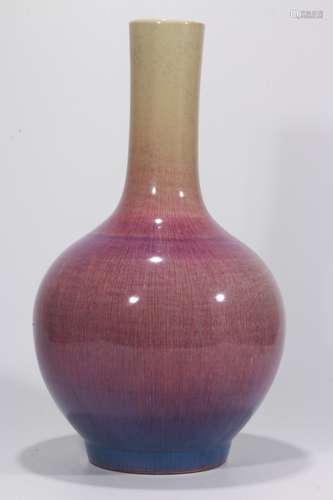 A Chinese Flambe Glazed Porcelain Vase