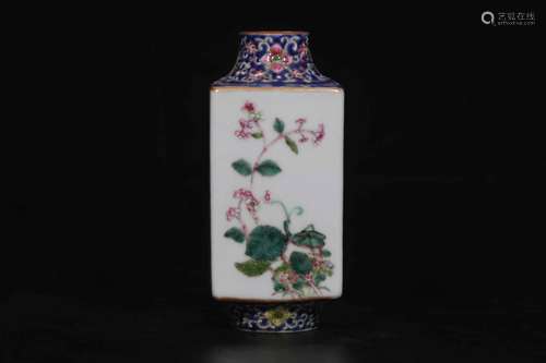 A Chinese Famille-Rose Porcelain Vase