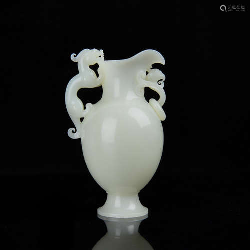 A Chinese Carved Jade Vase