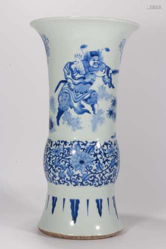 A Chinese Blue and White Porcelain Vase