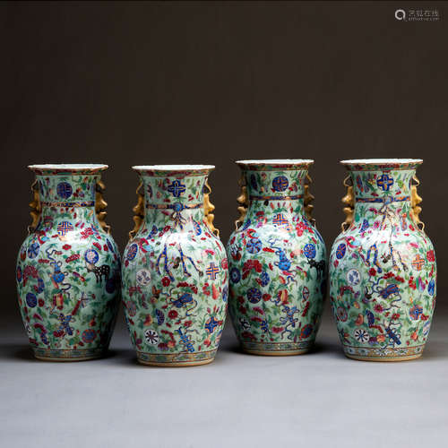 A GROUP OF DOUQING GLAZED VASE