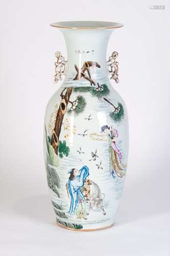 A FAMILLE ROSE VASE