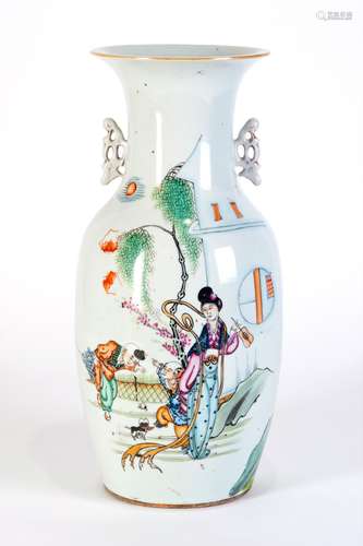 A FAMILLE ROSE VASE