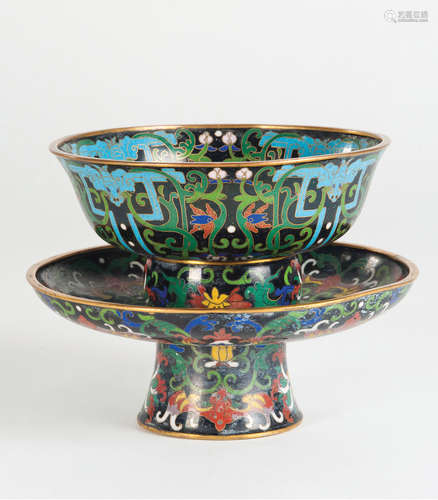 A CLOISONNE BOWL