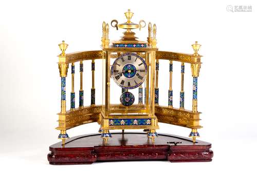 A CLOISONNE CLOCK