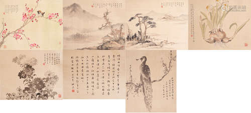 A GROUP OF CHINESE PAINTING BY 